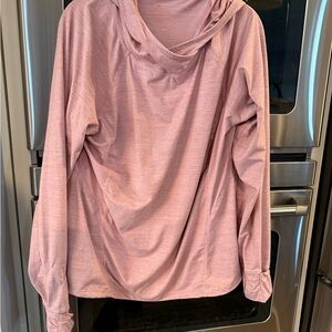Danskin Heathered Mauve Pullover Hoodie size XL